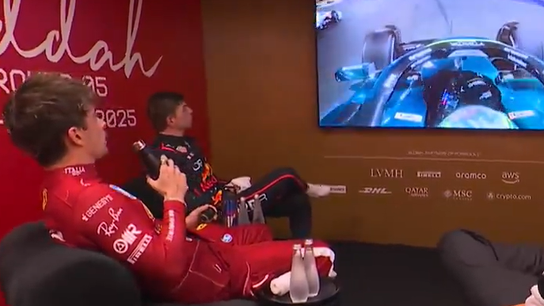 Max Verstappen y Charles Leclerc